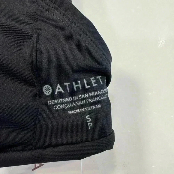 Athleta Malibu Bikini Top black best for D-DD cups sz SP NWT - Picture 4 of 10